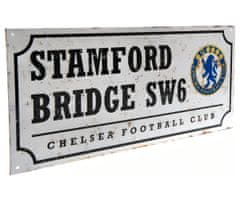 FotbalFans Plechová cedule Chelsea FC, Stamford Bridge, retro, 40x18 cm