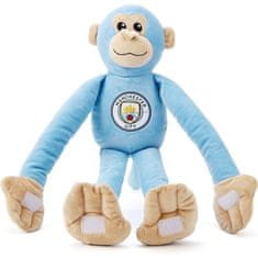 FotbalFans Plyšová opička Manchester City FC, modrá, k zavěšení