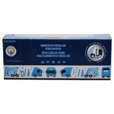 FotbalFans Autobus Manchester City FC, modrý, 25x7x5 cm