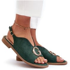 Elegantní dámské sandály se zdobením velikost 37