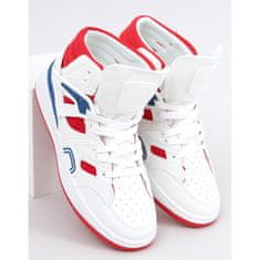 Bílá červená kotníková sportovní obuv velikost 39