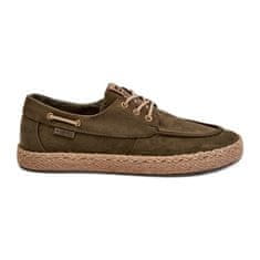 Big Star Pánské šněrovací espadrilky Khaki velikost 45