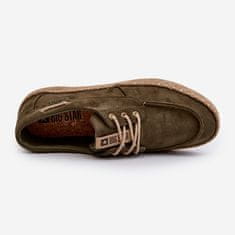 Big Star Pánské šněrovací espadrilky Khaki velikost 45