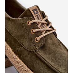 Big Star Pánské šněrovací espadrilky Khaki velikost 41