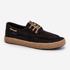 Big Star Pánské šněrovací espadrilky Black velikost 41