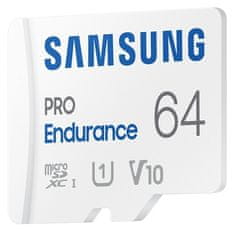 Samsung Paměťová karta Micro SDXC Pro Endurance 64GB UHS-I U1 (100R/ 30W) + SD adaptér