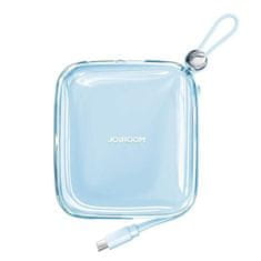 Joyroom Jelly Series JR-L002 powerbanka 10000mAh 22,5W se zabudovaným kabelem USB-C Modrá