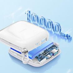 Joyroom Jelly Series JR-L003 powerbanka 10000mAh 22,5W se zabudovaným kabelem Lightning Bílá