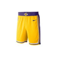 Nike Kalhoty basketbalové žluté 183 - 187 cm/L Nba Los Angeles Lakers Swingman