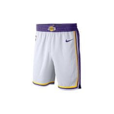 Nike Kalhoty basketbalové bílé 193 - 197 cm/XXL Nba Los Angeles Lakers Swingman