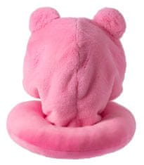 EXCELLENT Cestovní polštář s kapucí - Růžová medvědice