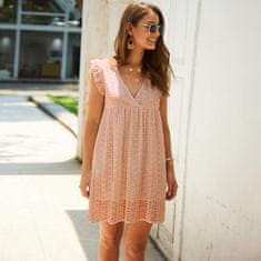 Dámské šaty, Pohodlné Letní šaty | BELLACHIC Růžová (S/M)