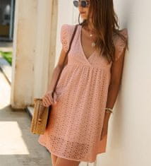 Dámské šaty, Pohodlné Letní šaty | BELLACHIC Růžová (S/M)