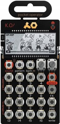 moderní syntezátor tennage engineering PO-33 K.O. zvuky kapesní velikost displej snadné ovládání tlačítka minimalistický design