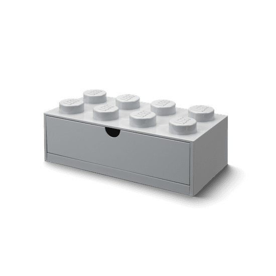 LEGO Storage stolní box 8 se zásuvkou - šedá
