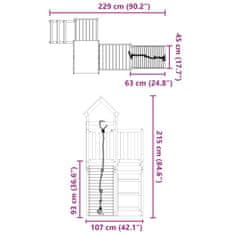 Vidaxl Dětské hřiště na zahradu impregnované borové dřevo