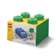 LEGO Storage úložný box 4 s šuplíkem - tmavě zelená