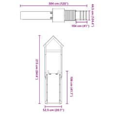 Vidaxl Dětské hřiště na zahradu impregnované borové dřevo