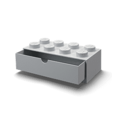 LEGO Storage stolní box 8 se zásuvkou - šedá