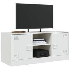 Vidaxl TV skříňka bílá 99 x 39 x 44 cm ocel