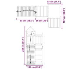 Vidaxl Dětské hřiště na zahradu impregnované borové dřevo