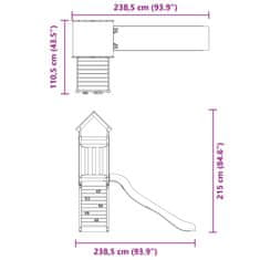Vidaxl Dětské hřiště na zahradu impregnované borové dřevo