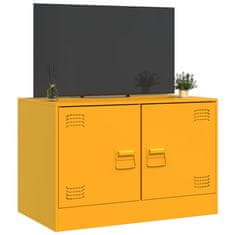 Vidaxl TV skříňka hořčicově žlutá 67 x 39 x 44 cm ocel