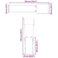 Vidaxl Dětské hřiště na zahradu masivní borové dřevo