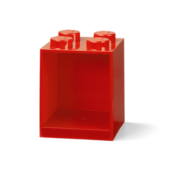 LEGO Storage Brick 4 závěsná police - červená