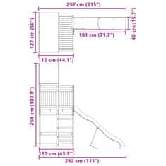Vidaxl Dětské hřiště na zahradu impregnované borové dřevo