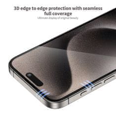 BLUEO Blueo 3D Curved Tempered Glass HD - iPhone 15 Pro Max