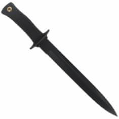 Muela SCORPION-26N taktický nůž 26 cm, celočerná, guma, kožené pouzdro