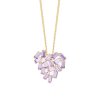 Slušivý pozlacený náhrdelník s broušenými křišťály Sugarheart Candy 2460Y56