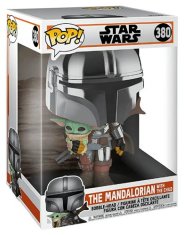 Funko Funko POP BIG: Star Wars The Mandalorian - The Mandalorian with Grogu - 25 cm