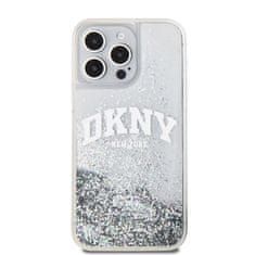 DKNY Zadní Kryt Liquid Glitter Arch Logo na iPhone 15 Pro Max Transparent