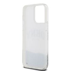 DKNY Zadní Kryt Liquid Glitter Arch Logo na iPhone 15 Pro Max Transparent