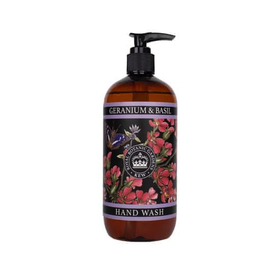 English Soap Company Tekuté mýdlo na ruce - Geranium & Bazalka, 500ml