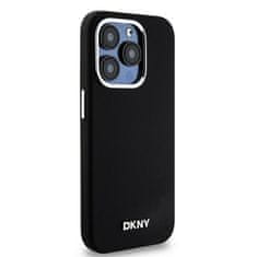 DKNY Originální kryt DKNY Liquid Silicone Small Metal Logo MagSafe DKHMP14LSMCHLK for Apple iPhone 14 Pro , barva černá