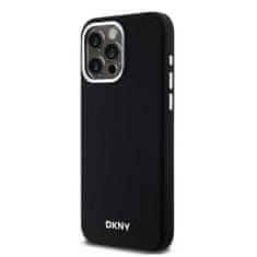 DKNY Originální kryt DKNY Liquid Silicone Small Metal Logo MagSafe DKHMP14XSMCHLK for Apple iPhone 14 Pro Max , barva černá