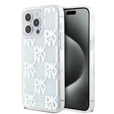 DKNY Originální kryt DKNY Liquid Glitter Multilogo DKHCP15XLCPEPT for Apple iPhone 15 Pro Max , barva bílá