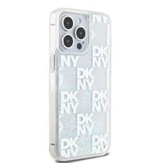 DKNY Originální kryt DKNY Liquid Glitter Multilogo DKHCP15XLCPEPT for Apple iPhone 15 Pro Max , barva bílá