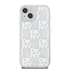 DKNY Originální kryt DKNY Liquid Glitter Multilogo DKHCP15SLCPEPT for Apple iPhone 15/14/13 , barva bílá