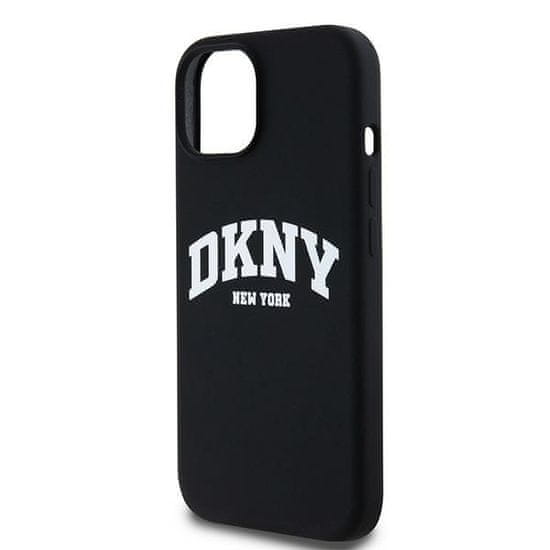 DKNY Originální kryt DKNY Liquid Silicone White Printed Logo MagSafe DKHMN61SNYACH for Apple iPhone 11/ Xr , barva černá