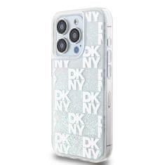 DKNY Originální kryt DKNY Liquid Glitter Multilogo DKHCP15LLCPEPT for Apple iPhone 15 Pro , barva bílá