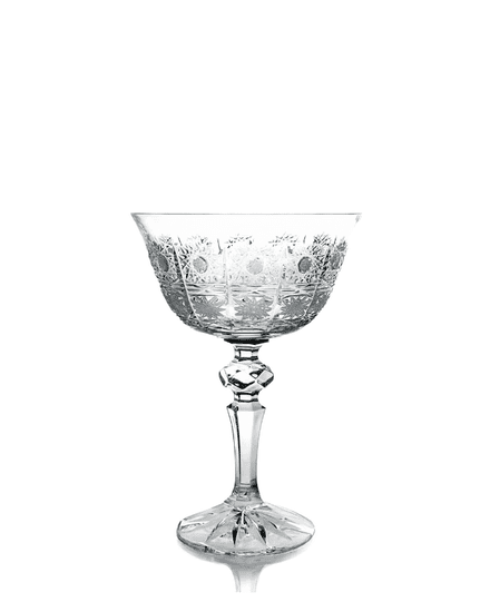 Bohemia Crystal Broušené sklenice na šampaňské.