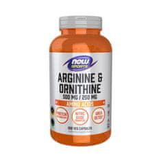 NOW Foods Doplňky stravy Arginine 500 MG Ornityne 250 MG