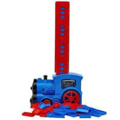 LEBULA WOOPIE Electric Train Domino Bricks Lokomotiva s párou 80 ks.