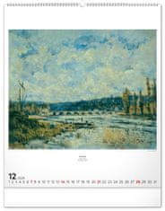 Notique Nástěnný kalendář Impresionismus 2025, 48 x 56 cm