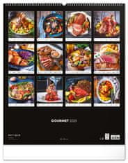 Notique Nástěnný kalendář Gourmet 2025, 48 x 56 cm