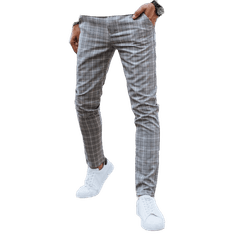 Dstreet Pánské volnočasové kalhoty MIRA světle šedé ux4401 s36